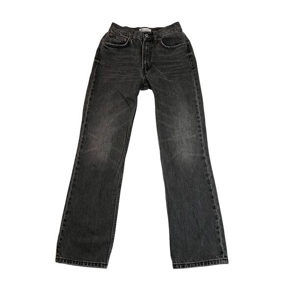Zara Mid Rise Straight Leg Jeans Size 2 Casual Y2K Cotton Grunge 90s 2000s - Picture 1 of 11